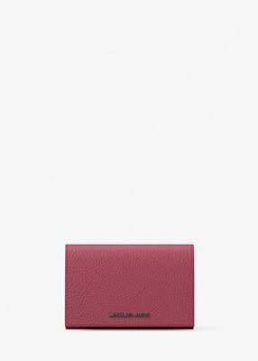 michael kors hudson pebbled leather card case
