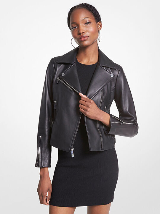 سترة جلدية موتو michael kors سترة جلدية موتو