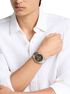 michael kors oversized lexington silver tone watch