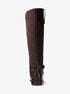 michael kors beverly quited suede and leather riding boot