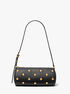 Izzy Small Studded Pebbled Leather Barrel Pochette michael kors izzy small studded pebbled leather barrel pochette