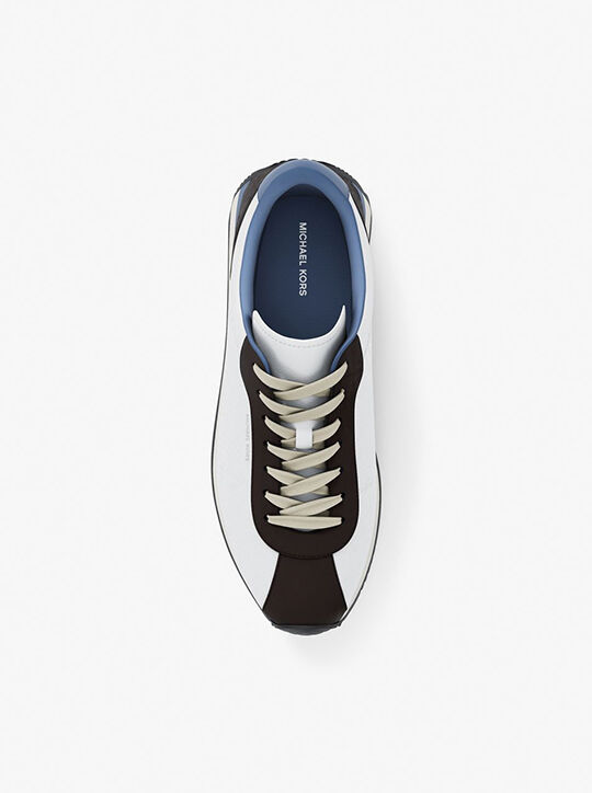 michael kors rhodes mixed media trainer