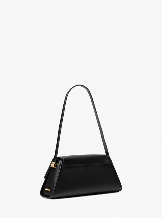Ludlow Medium Leather Shoulder Bag, BLACK | Michael Kors KSA