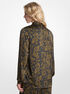 michael kors paisley print satin pajama shirt