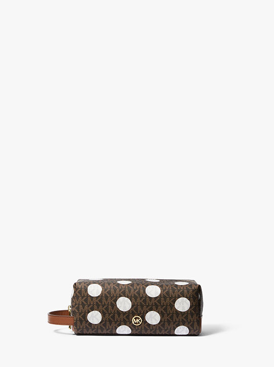 michael kors jet set polka dot signature logo travel kit