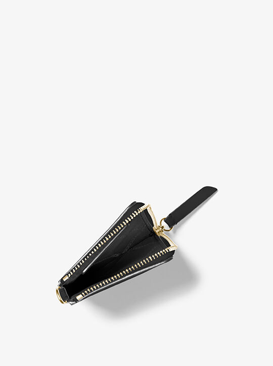 حافظة بطاقات بحبل من الجلد المدبب michael kors حافظة بطاقات بحبل من الجلد المدبب