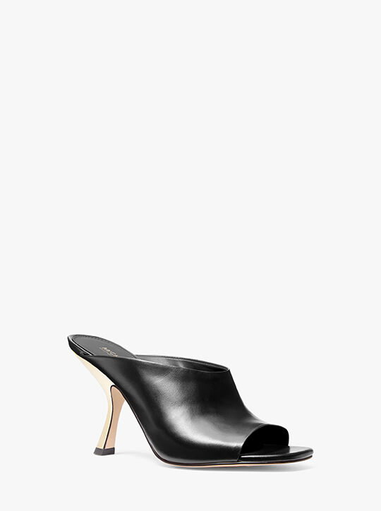 michael kors lucinda leather mule