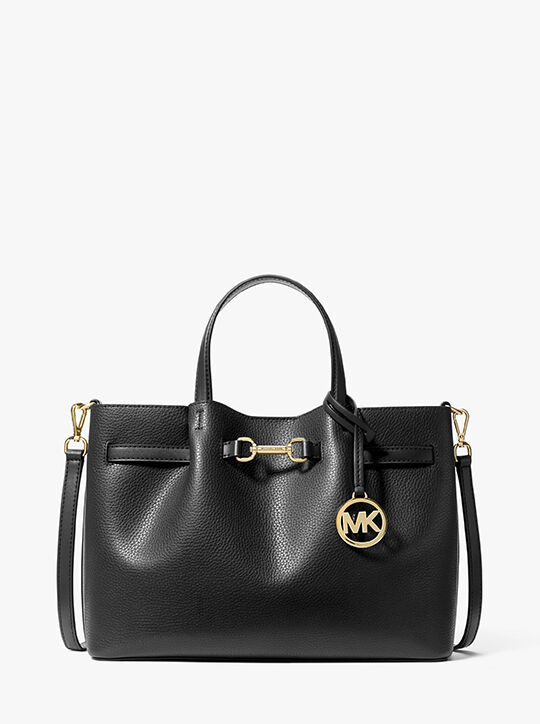 Carson Medium Pebbled Leather Satchel michael kors carson medium pebbled leather satchel