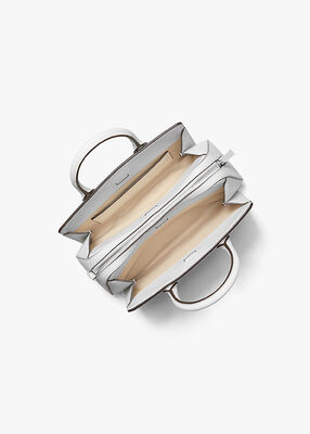 michael kors laila small signature logo satchel