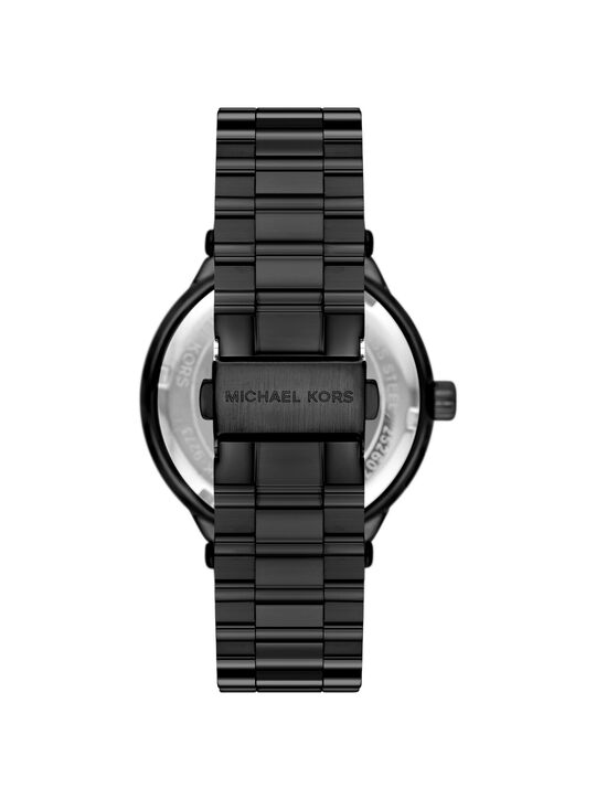 michael kors oversized billie black tone watch