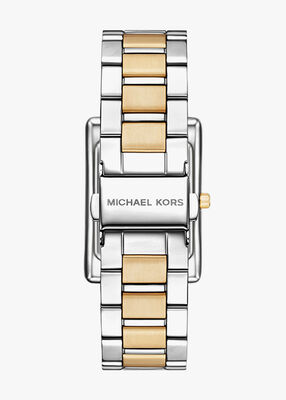 michael kors essex two tone watch