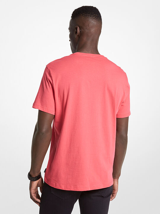 تي شيرت قطني بشعار الماركة michael kors تي شيرت قطني بشعار الماركة