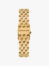 michael kors micro georgie gold tone watch