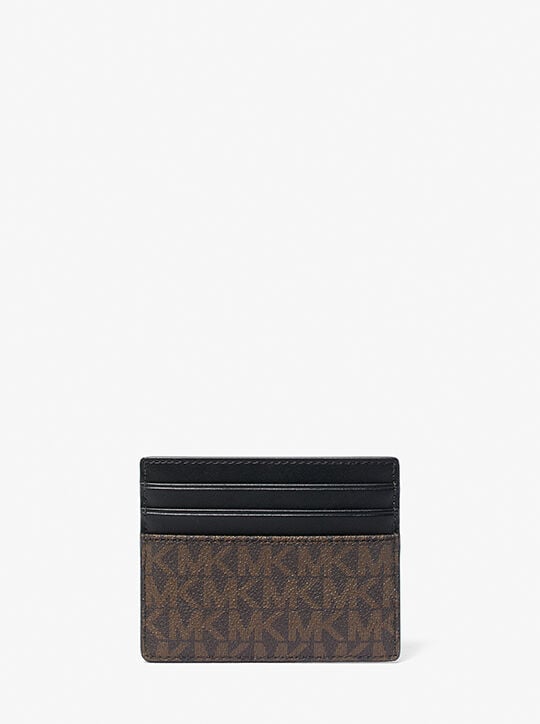 Greyson Logo Tall Card Case michael kors greyson logo tall card case