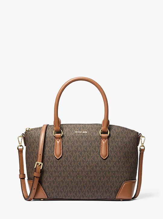 Murphy Medium Signature Logo Convertible Satchel michael kors murphy medium signature logo convertible satchel