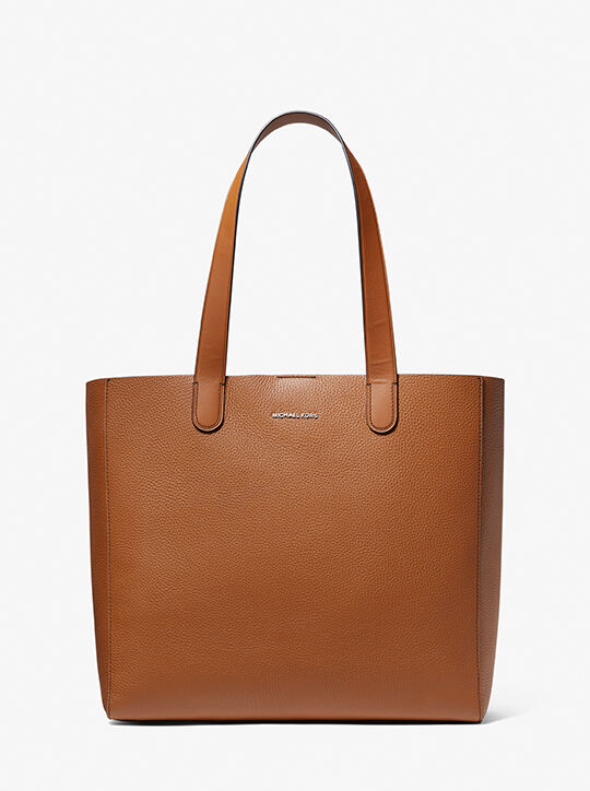 michael kors hudson pebbled leather tote bag