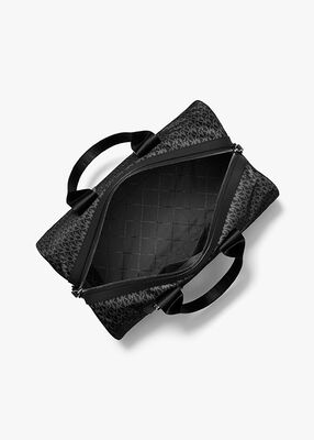 michael kors حقيبة دافل كبيرة الحجم بروكلين المطبوع