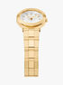 Michael Kors Billie Three-Hand Gold-Tone Stainless Steel Watch michael kors billie three hand gold tone stainless steel watch