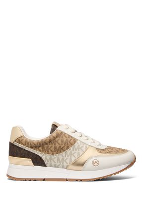 michael kors andi color block signature logo trainer
