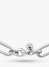 michael kors platinum plated empire link chain bracelet