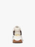 Zuma Two-Tone Signature Logo and Nylon Trainer michael kors zuma two tone signature logo and nylon trainer