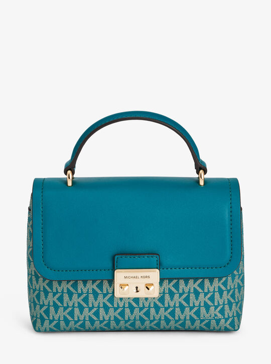 michael kors حقيبة كروسبودي قابلة للتحويل من تريبيكا، صغيرة بشعار الماركة