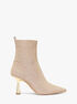 michael kors clara glitter chain mesh ankle boot