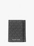 michael kors cooper signature logo tri fold wallet