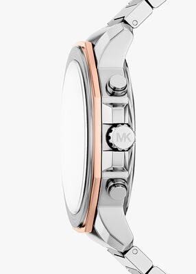 michael kors ساعة مايكل كورس بريسكوت كرونوغراف المصنوعة من الفولاذ المقاوم للصدأ