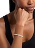 michael kors pav  two tone fluted bangle
