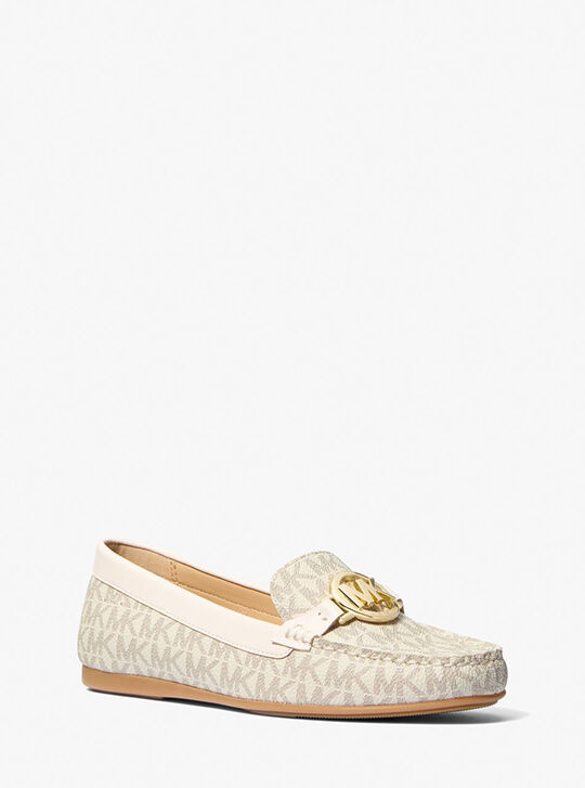 Fulton Signature Logo Moccasin, VANILLA | Michael Kors KSA