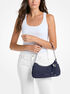 michael kors nolita medium nubuck chain pochette