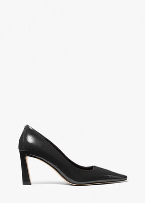 michael kors darrah crackled patent leather pump