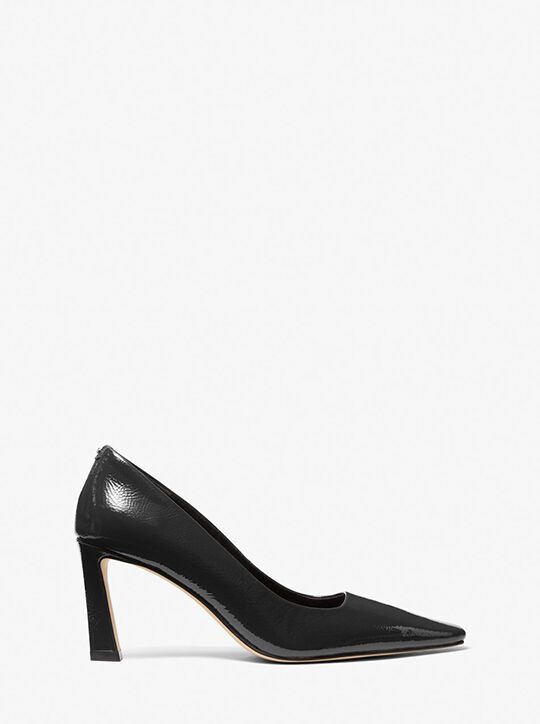 michael kors darrah crackled patent leather pump