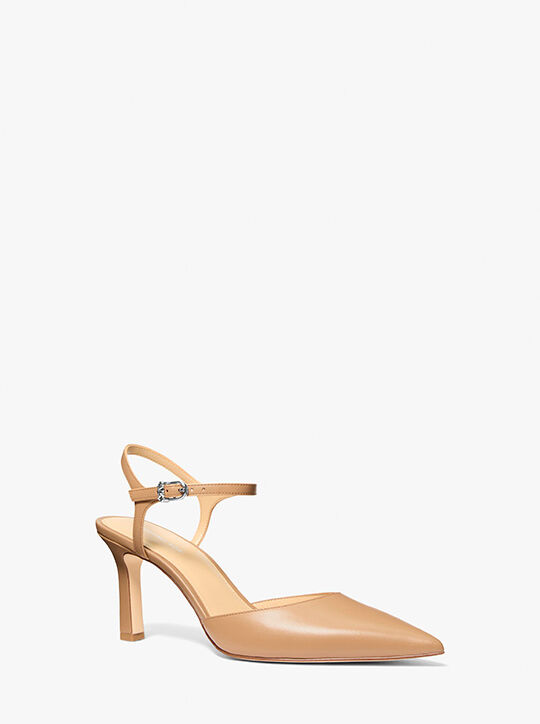 Amara Leather Mid Pump michael kors amara leather mid pump