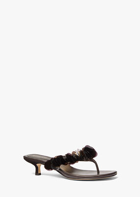 michael kors loretta sequin embellished sandal