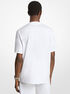 Signature Logo Striped Cotton T-Shirt michael kors signature logo striped cotton t shirt