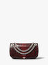 michael kors christie mini python embossed leather envelope bag