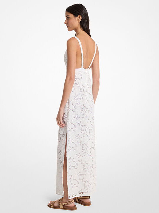 Corded Floral Lace Maxi Dress michael kors corded floral lace maxi dress