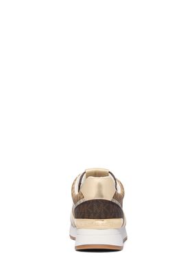 michael kors andi color block signature logo trainer