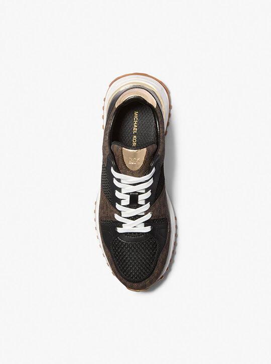 michael kors jaime mixed media trainer