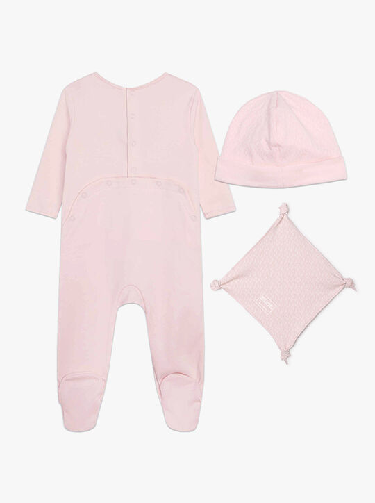 طقم ملابس أطفال من القطن وقبعة michael kors طقم ملابس أطفال من القطن وقبعة