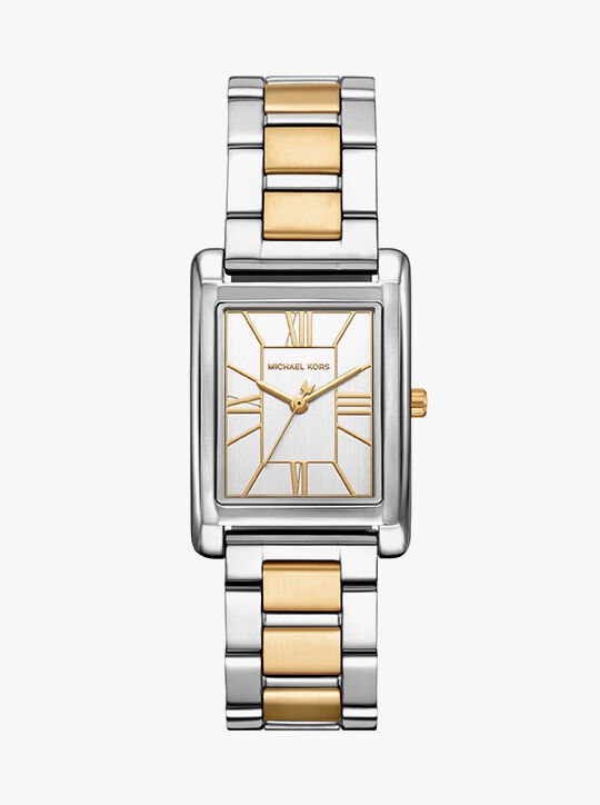 michael kors essex two tone watch
