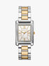 michael kors essex two tone watch