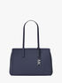 michael kors laila medium signature logo tote bag