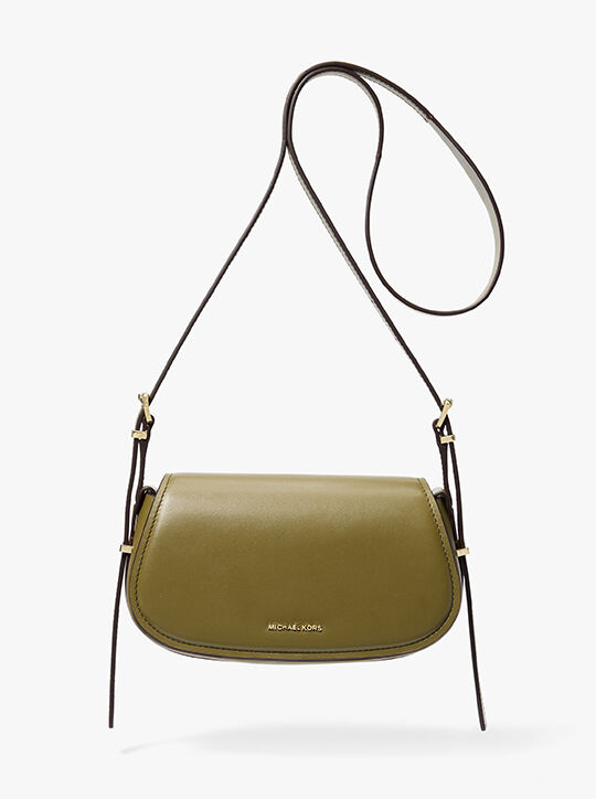 michael kors lydia small leather crossbody bag
