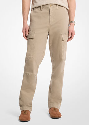 michael kors stretch cotton twill cargo pants