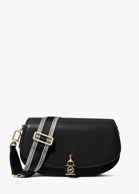 Michael Kors Daniela Large Saffiano Leather Crossbody Bag, Black, Small  price in Saudi Arabia,  Saudi Arabia