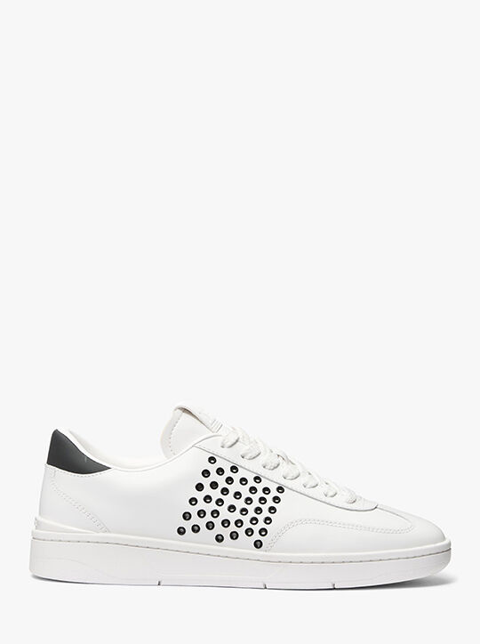 Wilton Grommeted Leather Sneaker michael kors wilton grommeted leather sneaker