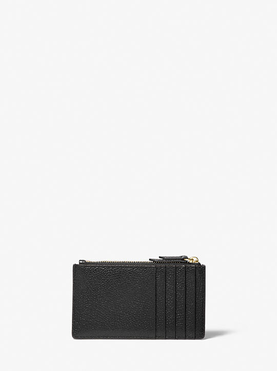Small Pebbled Leather Card Case